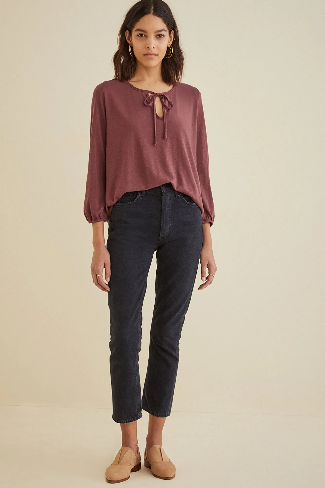 Sivan Tie Neck Top