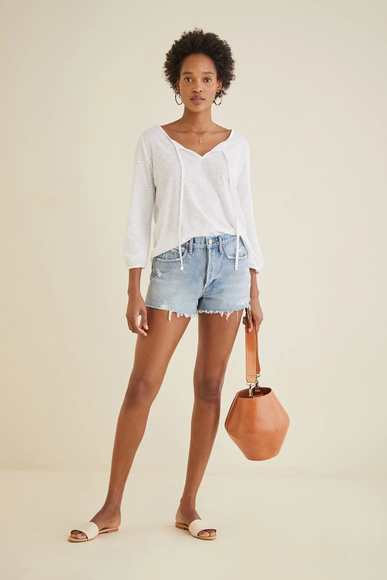 Sivan Tie Neck Top