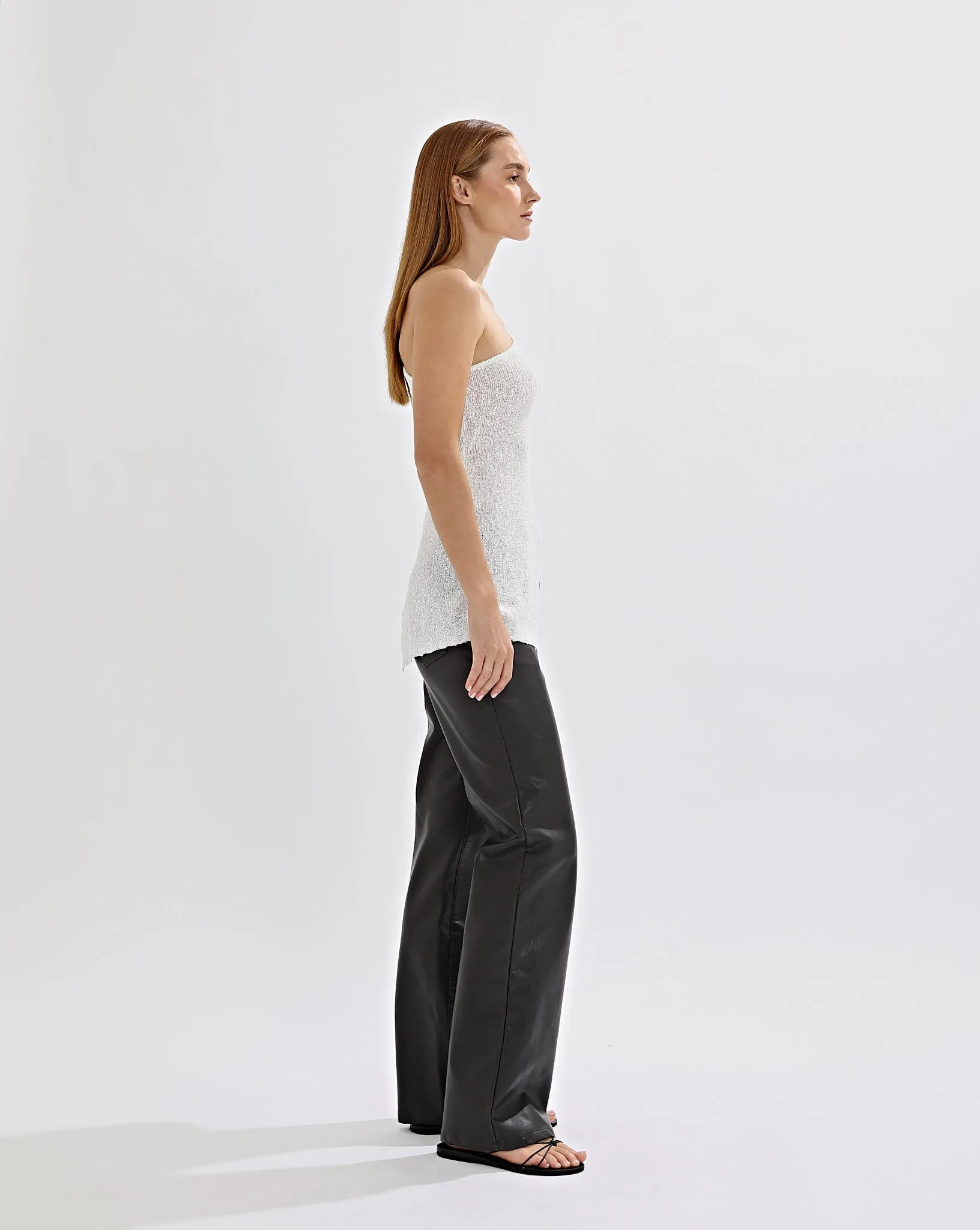 Sloane Knit Top White