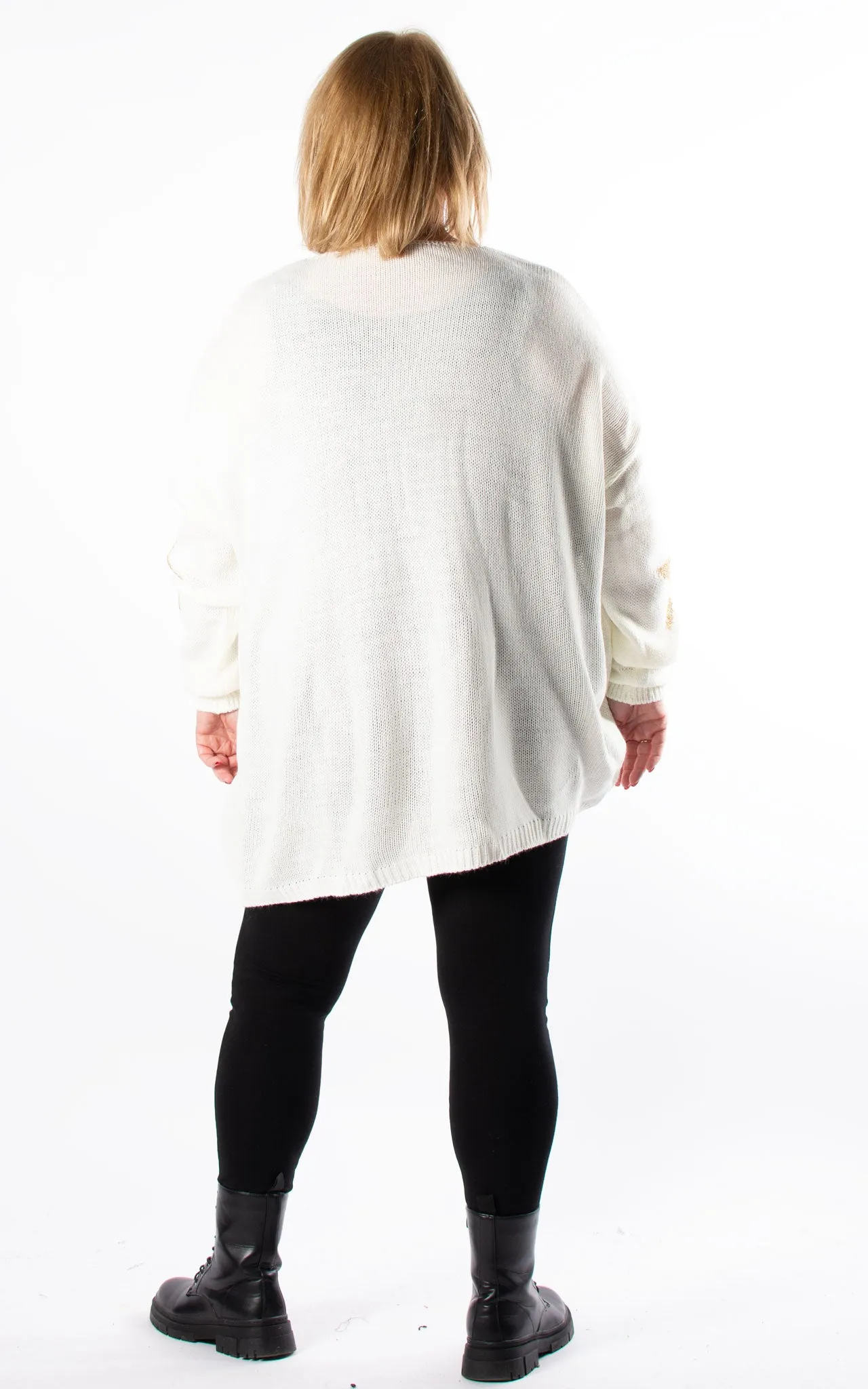 Star Knit Jumper | Winter White