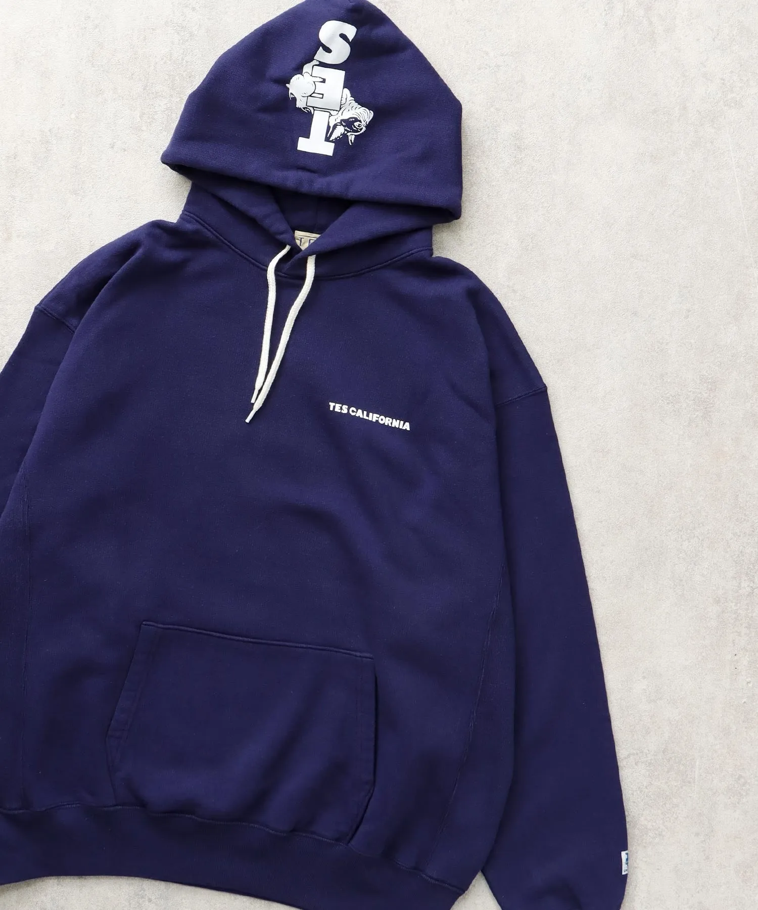 TES CAL FLOCK LOGO SWEAT PARKA / スウェットパーカー