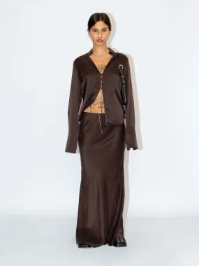 The Lair Apparel Greta Ankle Skirt Merlot