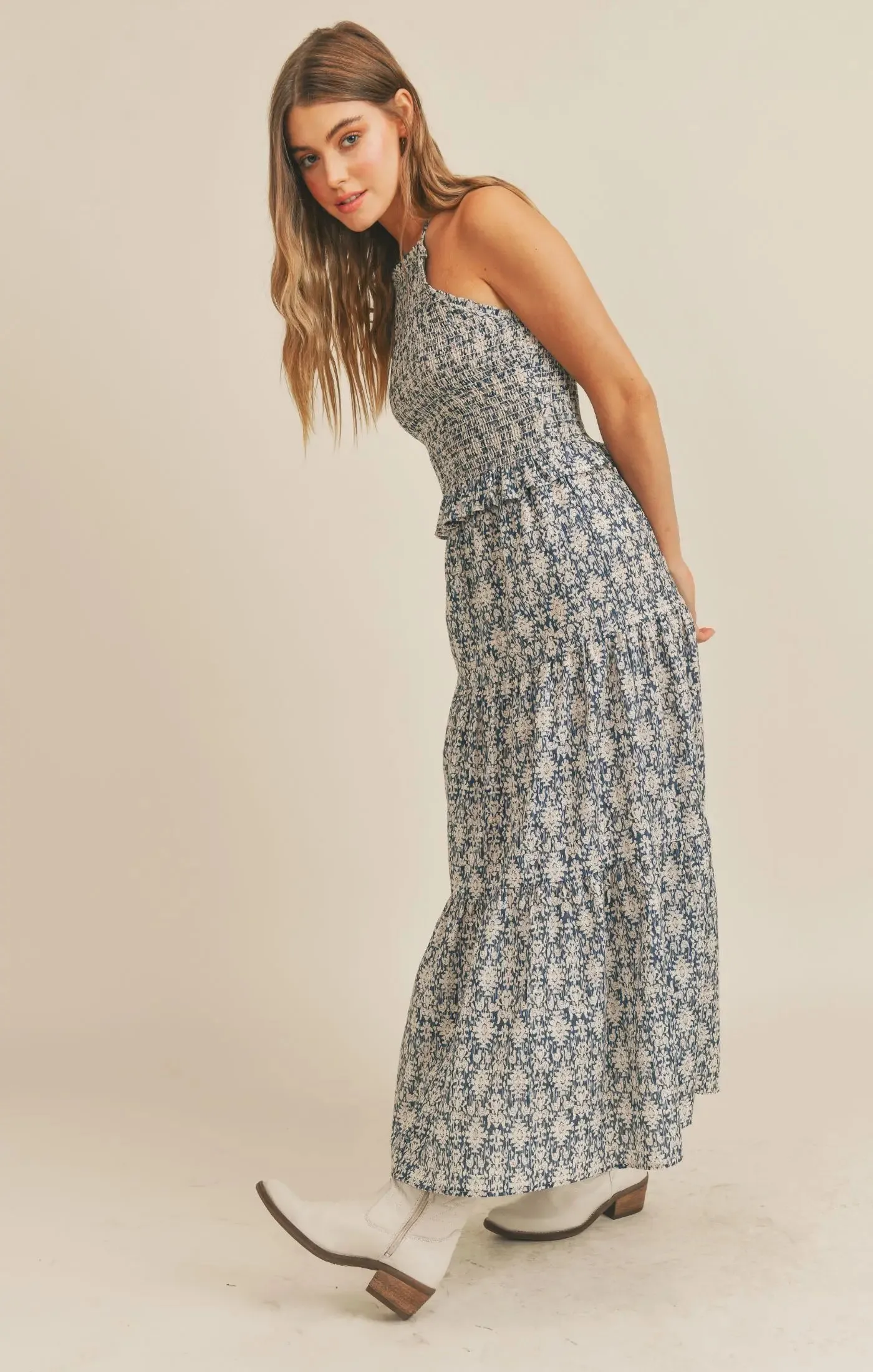 The Walk With Me Tiered Midi Skirt