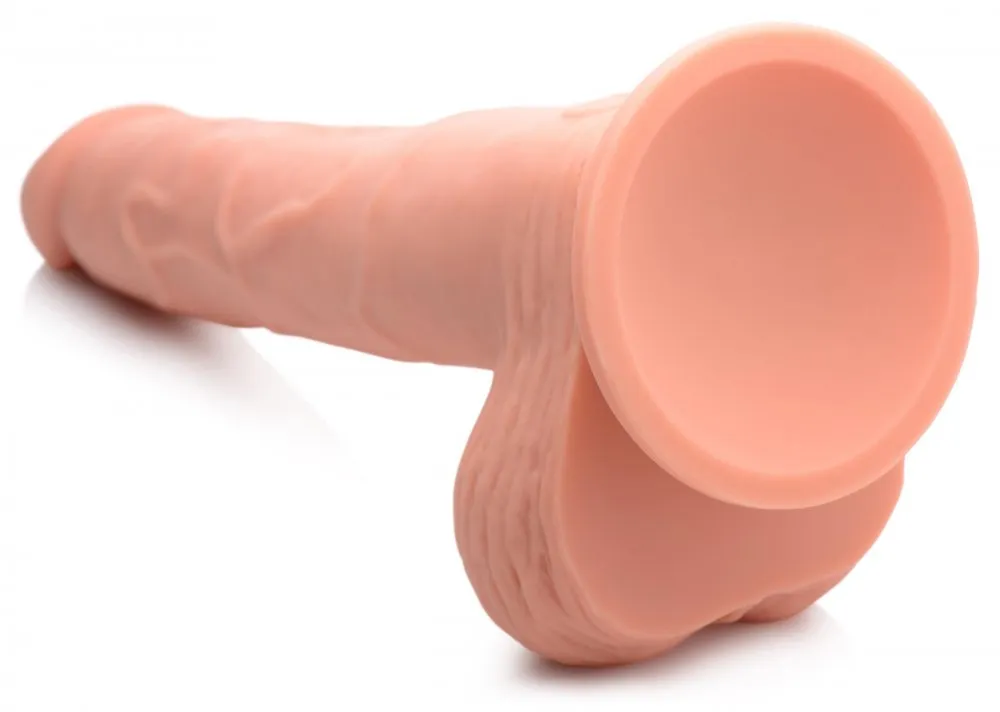 Thrusting and Vibrating 8 Inch Dildo