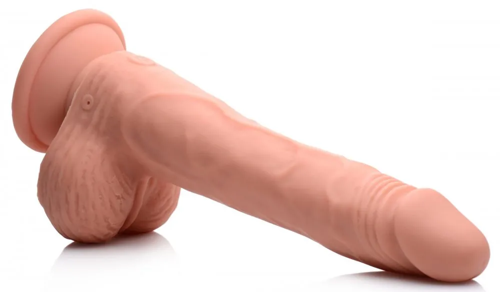 Thrusting and Vibrating 8 Inch Dildo