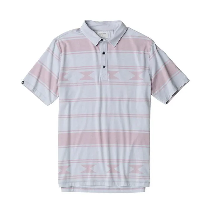 Tonal Printed Heathered Knit Polo