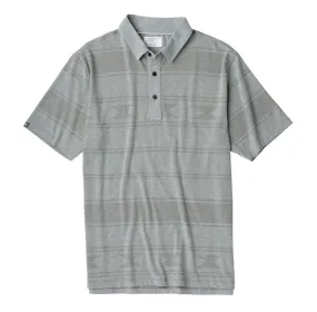Tonal Printed Heathered Knit Polo