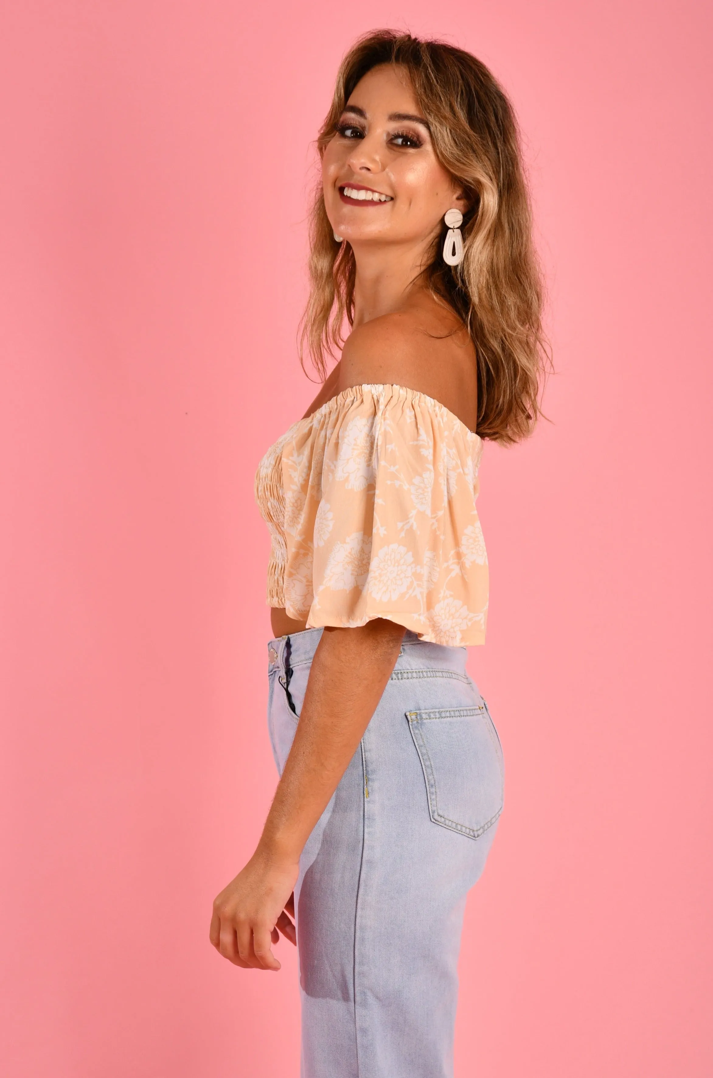 VGLT080 - BUTTERFLY TOP - VINTAGE ROSE PEACH