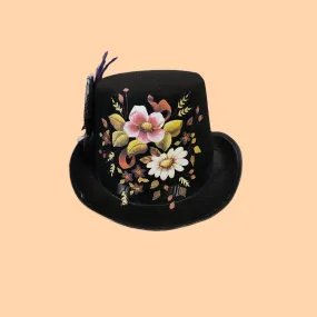 Victorian Flower Top Hat