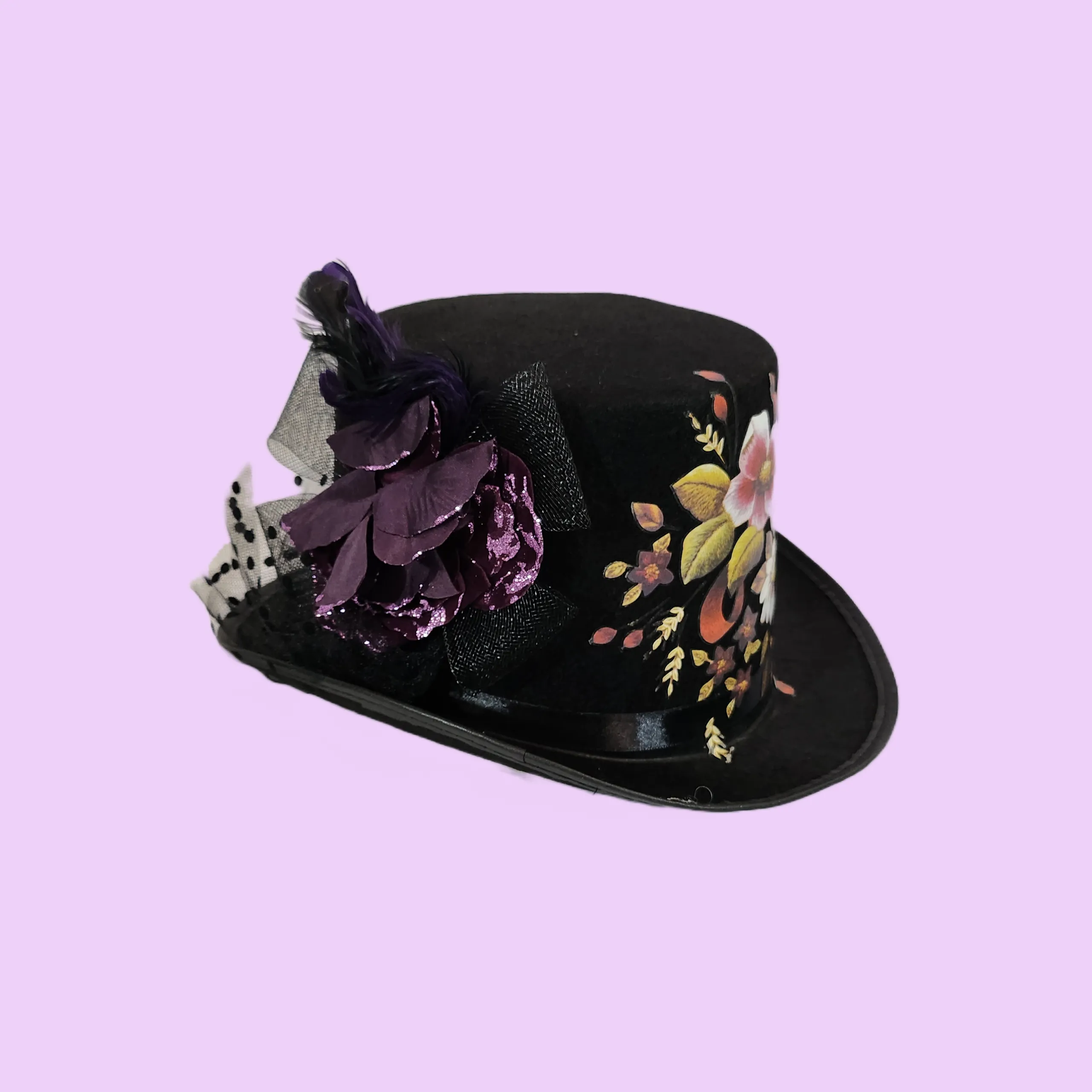 Victorian Flower Top Hat