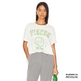 Vintage Pisces - Color - Oversized Tee - White