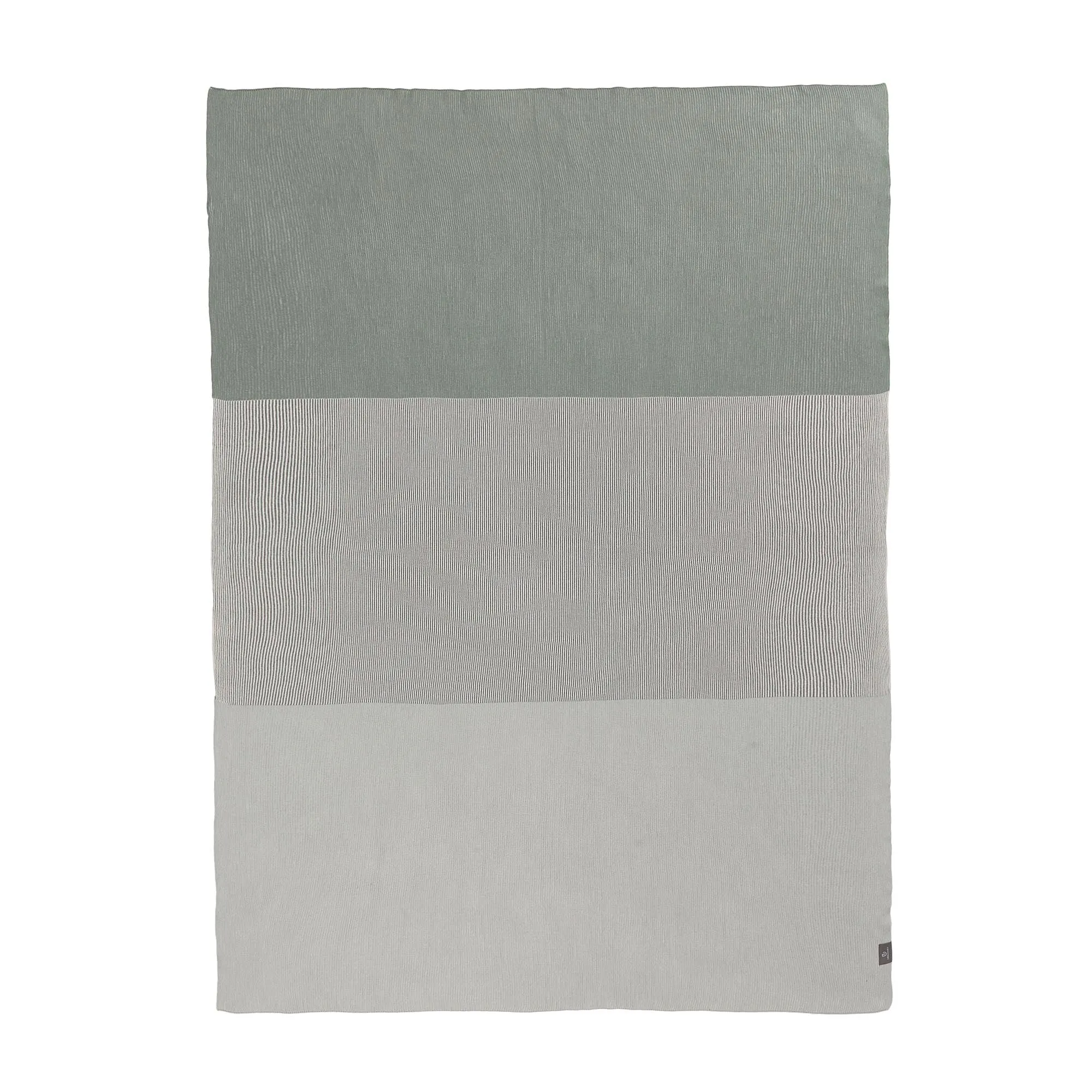Viseu Cotton Blanket [Aloe green/Ivory/Green grey]
