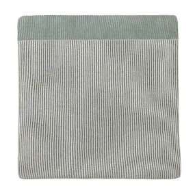 Viseu Cotton Blanket [Aloe green/Ivory/Green grey]