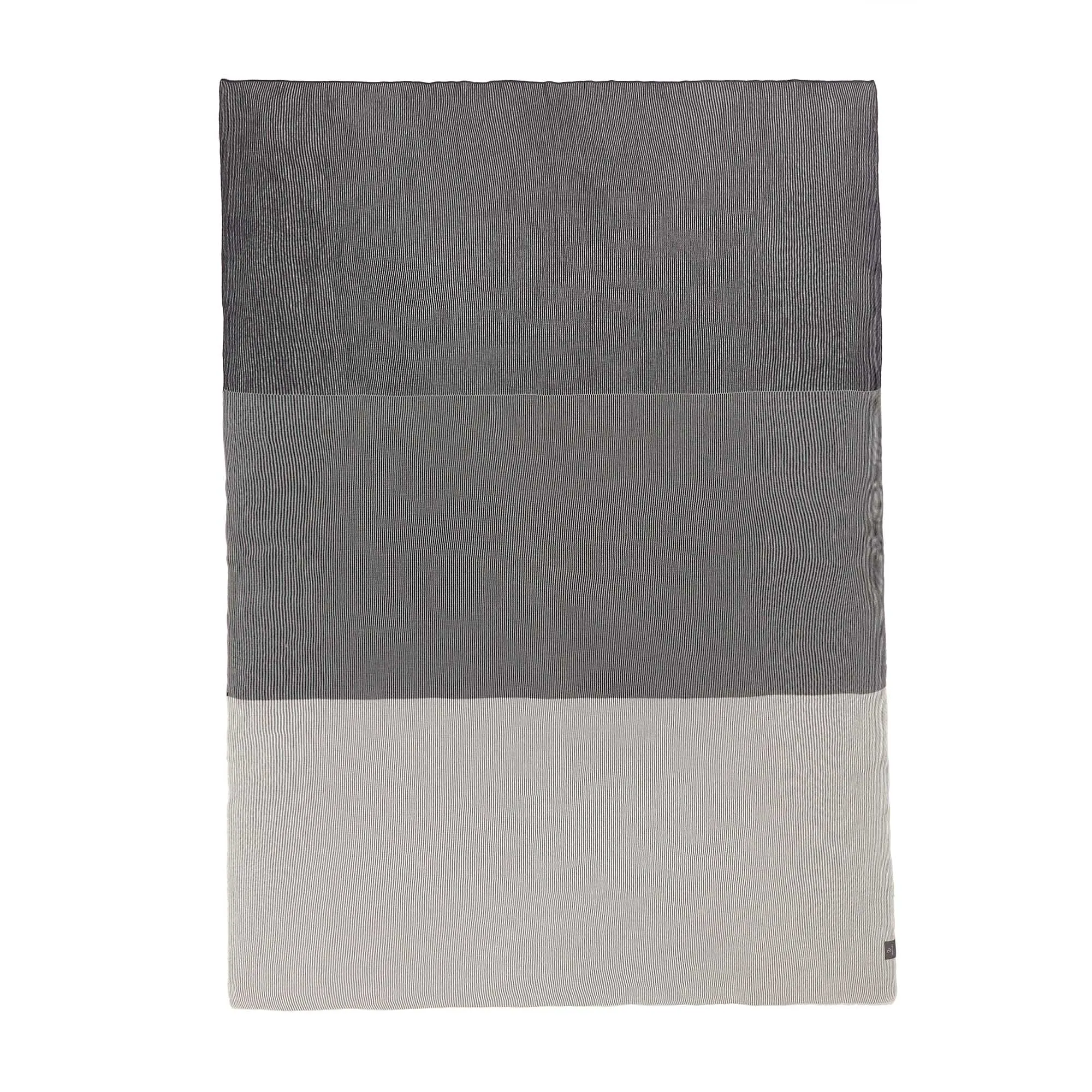 Viseu Cotton Blanket [Off-white/Light grey/Dark grey]
