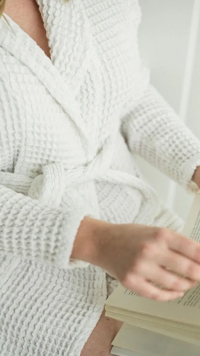 Waffle Knit Bath Robe