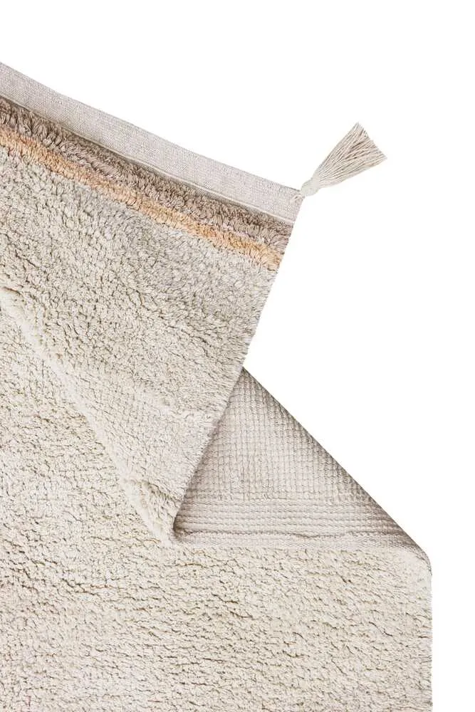 WASHABLE AREA RUG BLOOM NATURAL