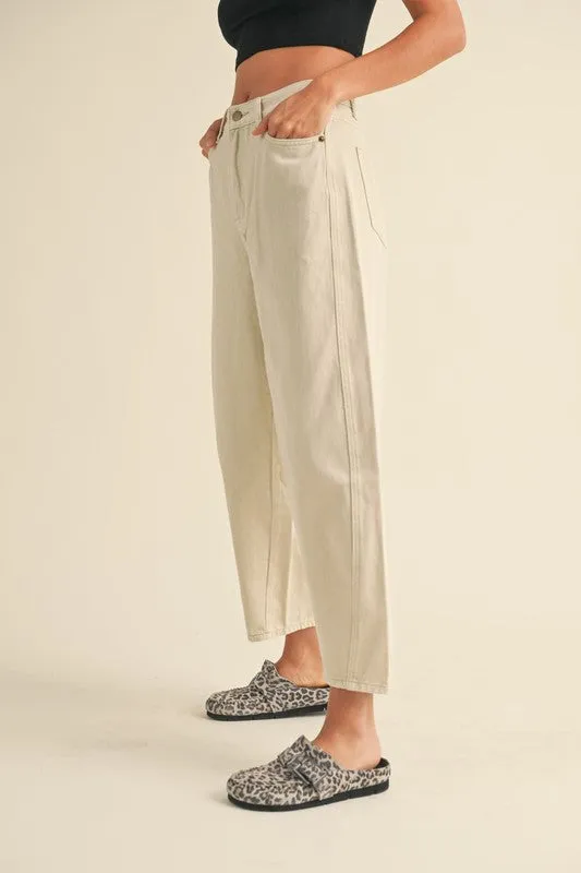 Washed Barrel Pants