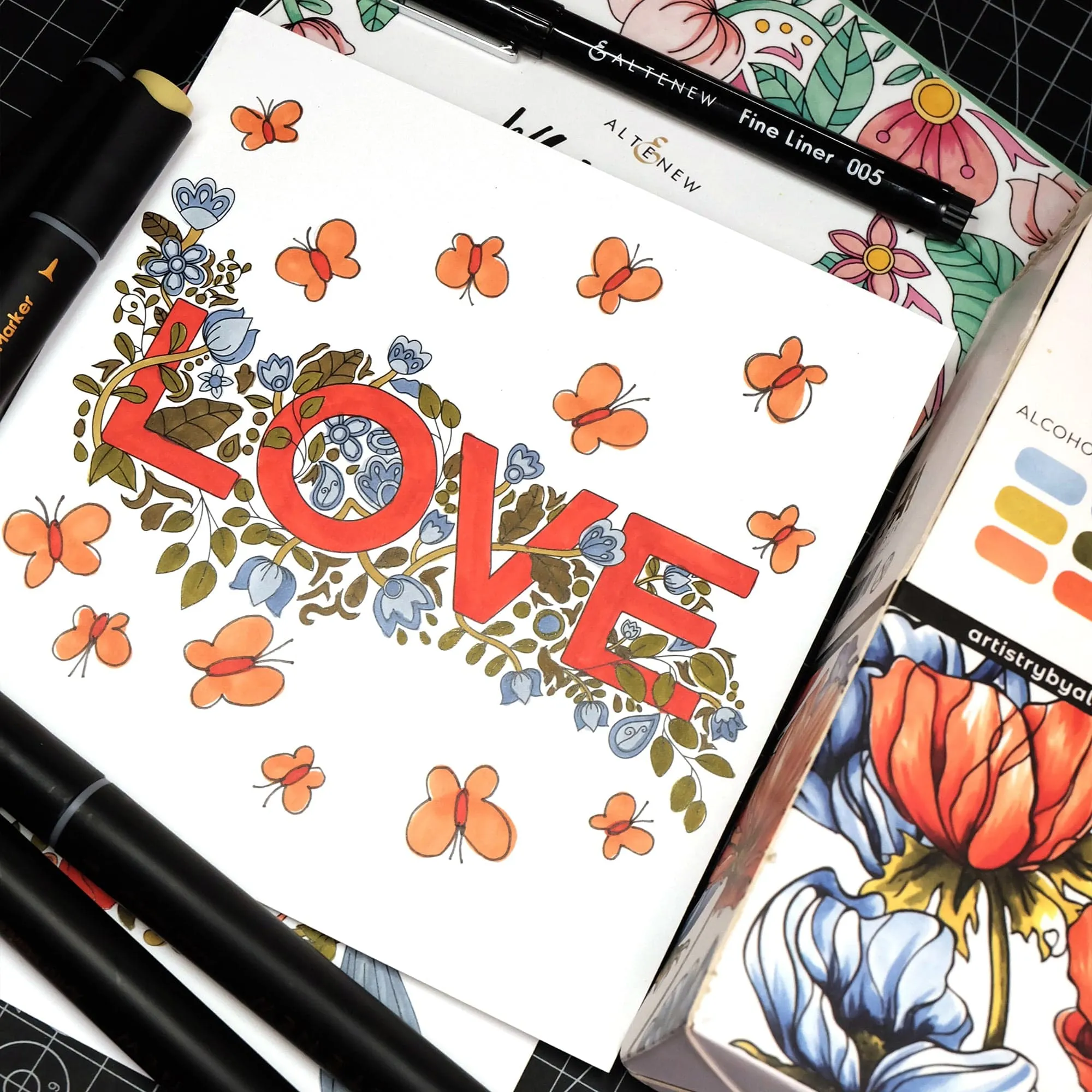 Whimsical Flower Bunch Coloring Book