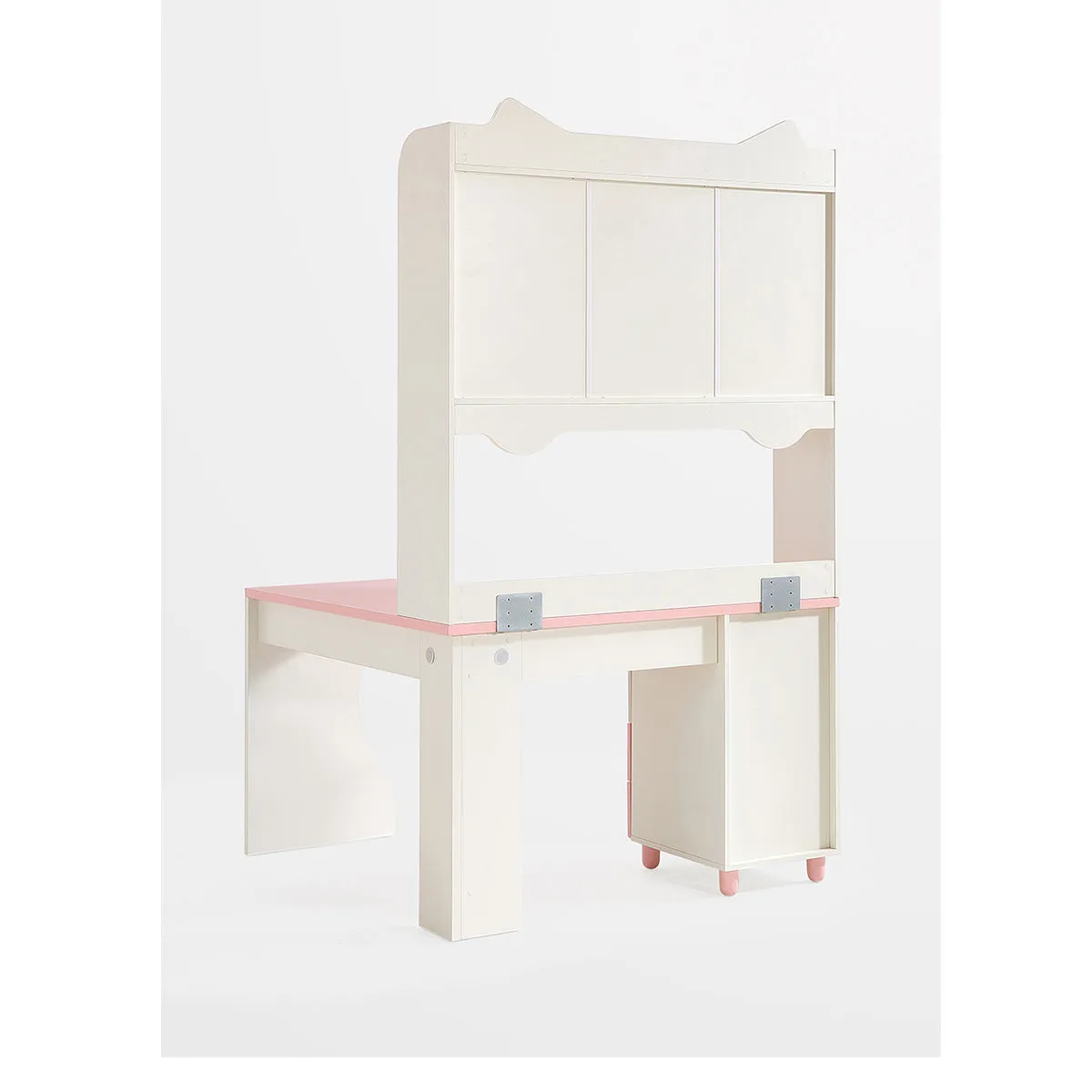 Whimsical Kitty Cat Tall Bookcase and Pink Study Table