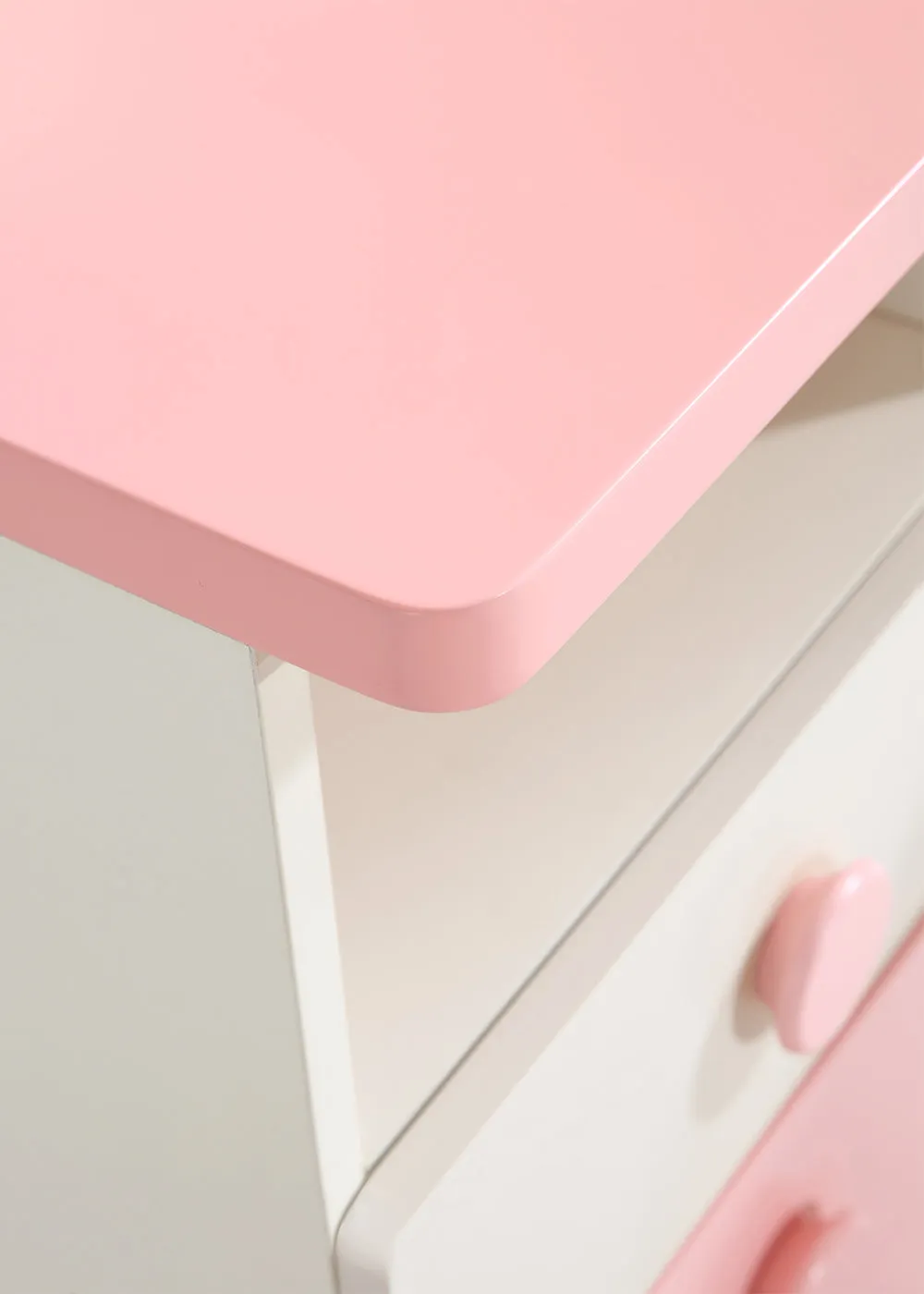 Whimsical Kitty Cat Tall Bookcase and Pink Study Table