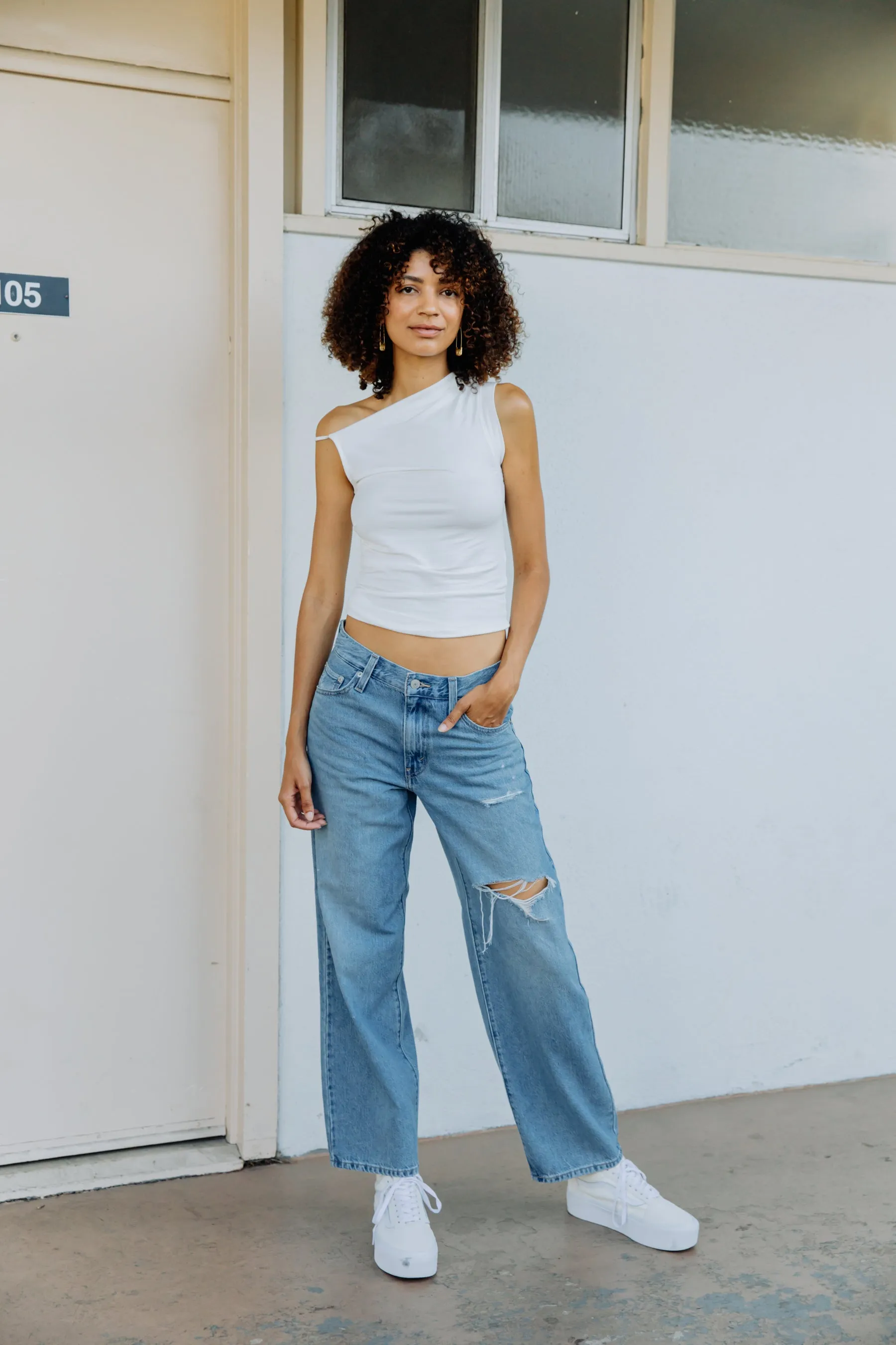 White Zoe Top