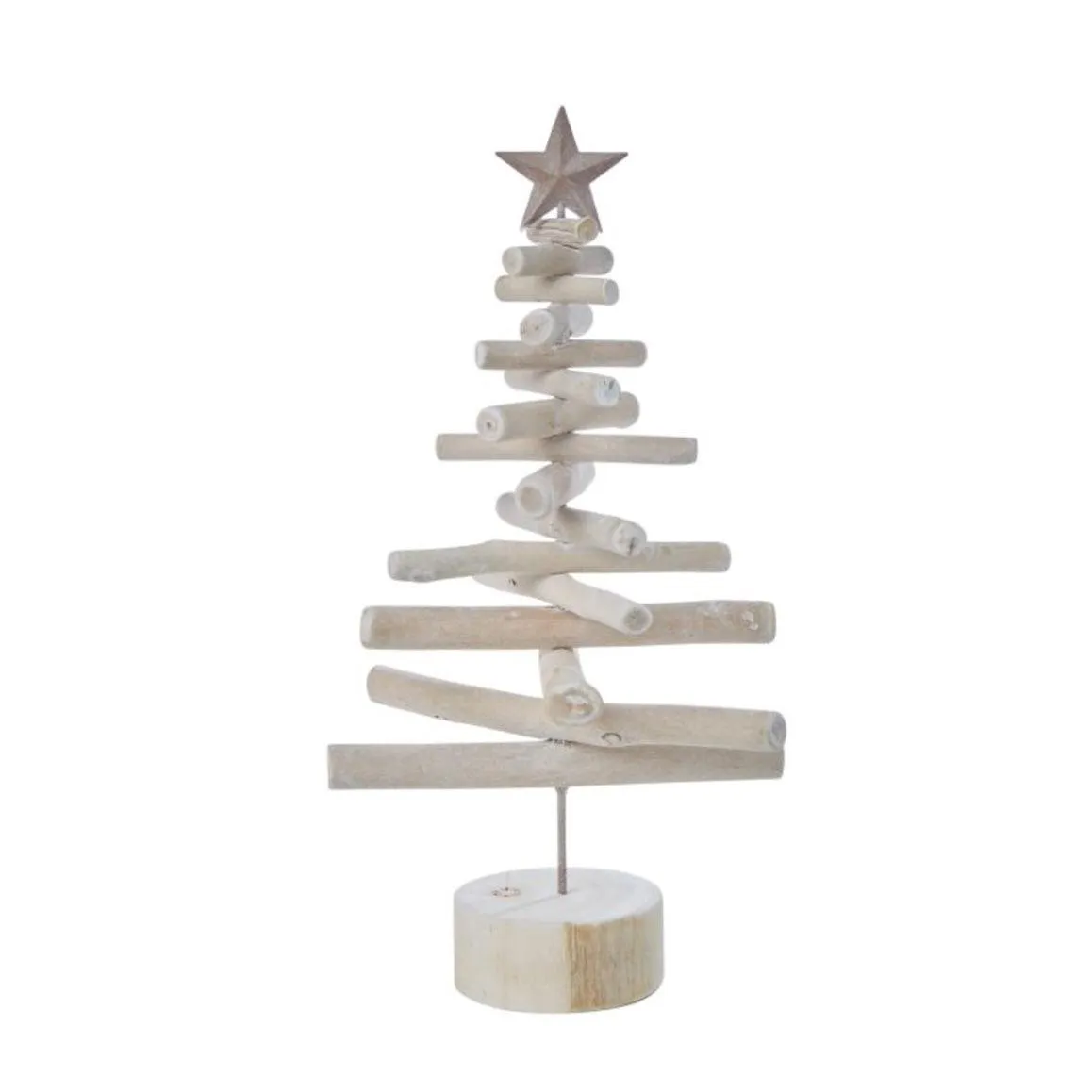 Wooden Christmas Tree With Star | Large