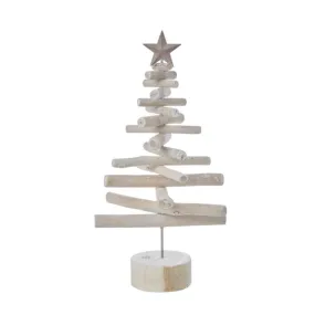 Wooden Christmas Tree With Star | Large