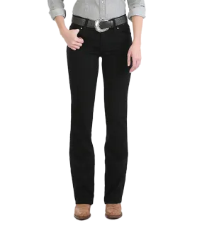 Wrangler Women's Mid Rise Black Jeans