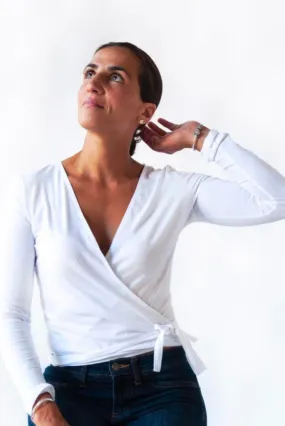 Wrap Top Long Sleeve