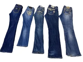Y2k Miss Me Flare/Straight Leg Jeans - 07 Pcs