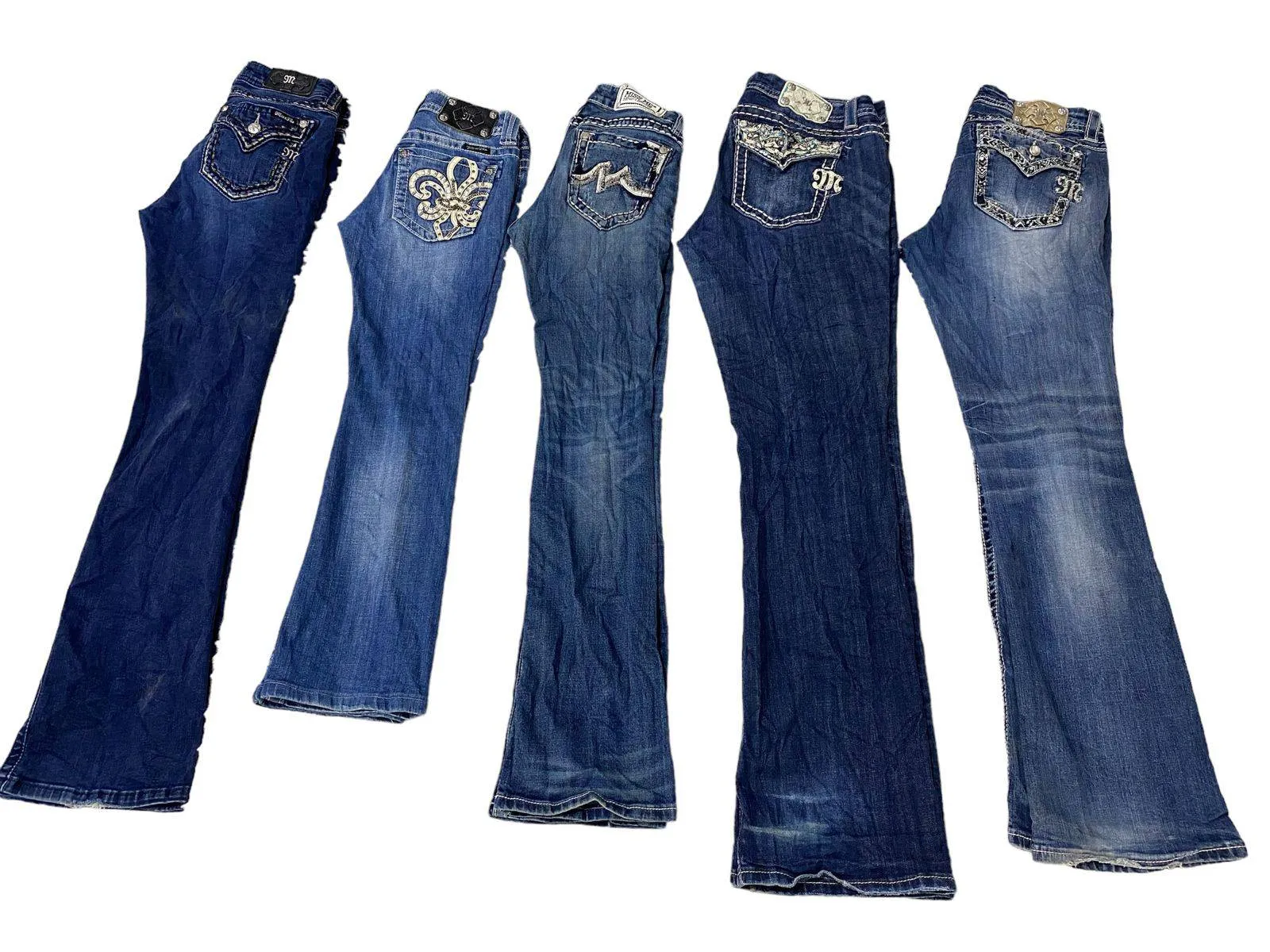 Y2k Miss Me Flare/Straight Leg Jeans - 07 Pcs