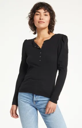 Z Supply Liv Brushed Henley Top